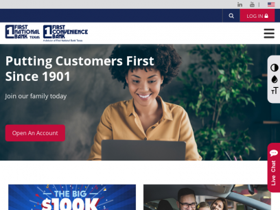 Home | First National Bank Texas - First Convenience Bank
