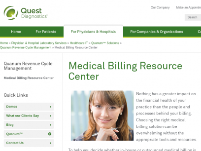 Quest Diagnostics : Medical Billing Resource Center