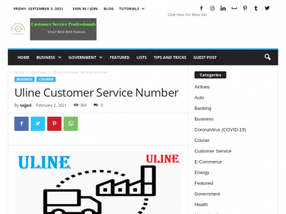 Uline Customer Service Number - Customer Service Professionals