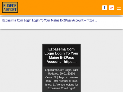 Ezpassma Com Login Login To Your Maine E-ZPass Account - https ... - More information with many sources and photos