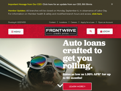 
	Frontwave Credit Union | Credit Union California | Banking
