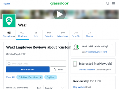 Wag! &quot;customer service&quot; Reviews | Glassdoor