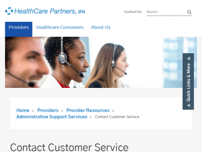 Contact Customer Service &#8211; HCP