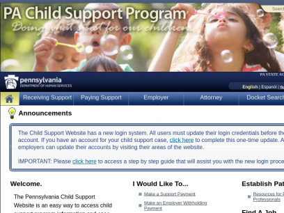 
	Pennsylvania Child Support Program
