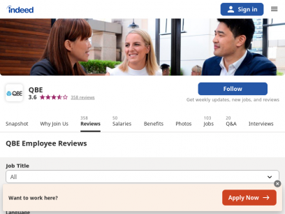 Working at QBE: 358 Reviews | Indeed.com