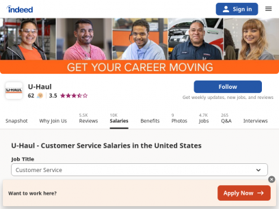 How much do U-Haul Customer Service jobs pay? | Indeed.com