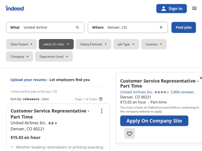 United Airline Jobs, Employment in Denver, CO | Indeed.com