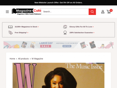 Buy W Magazine Subscription in USA | magazinecafestore.com
