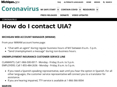 Coronavirus - How do I contact UIA?