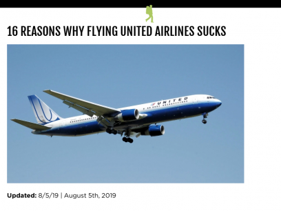 15 Reasons Why Flying United Airlines Sucks