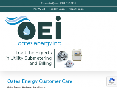 Oates Energy Customer Care for Resident Utility Billing Support