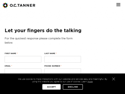 Contact Us | O.C. Tanner Customer Service
    