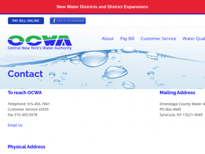 Contact &#8211; OCWA