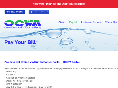 Pay Your Bill &#8211; OCWA
