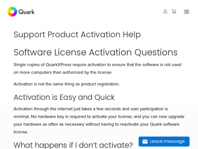 QuarkXPress Activation Help | Quark Support
