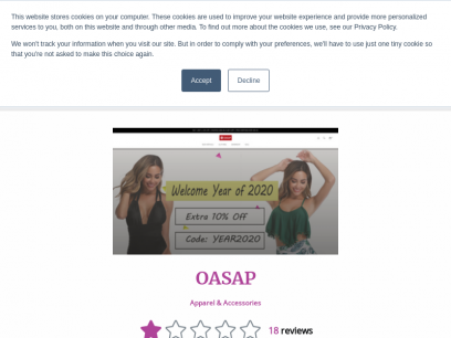 OASAP Reviews | 18 Reviews of Oasap.com | ResellerRatings