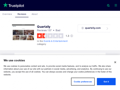 Quartzily Reviews | Read Customer Service Reviews of quartzily.com