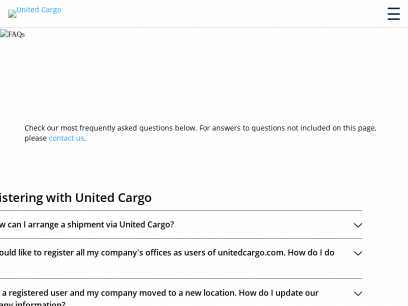 FAQs – Frequently Asked Questions – United Cargo