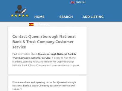 478-625-2038 - Queensborough National Bank &amp; Trust Company Customer service