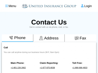 United Insurance Group | Contact Us