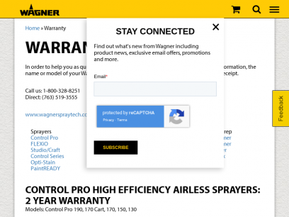 Warranty - Wagner SprayTech