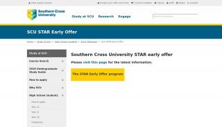 
                            6. SCU STAR Early Offer - Southern Cross University - Scu Village Portal