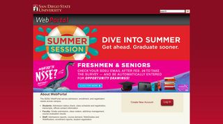 
                            1. SDSU | WebPortal - San Diego State University - My Web Portal