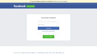 
                            4. Se connecter à Facebook | Facebook - Facebook Login Francais Inscription
