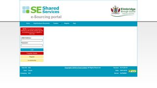 
                            3. SE Shared Services eSourcing Portal - Login - Se Shared Services Portal