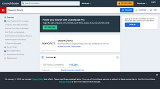 
Seacret Direct - Overview | Crunchbase  
