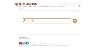 
                            2. Search | Adler University - Adler Global Portal