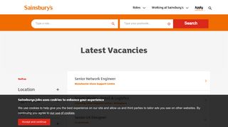 
                            2. Search & Apply - Sainsbury's Careers - Sainsbury's Jobs - Sainsburys Jobs Portal Desktop