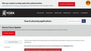 
                            5. Search planning applications - City of York Council - City Of York Council Portal