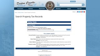 
Search Property Tax Records - Denton County, Texas  
