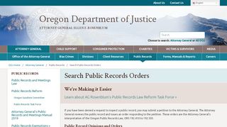 
                            8. Search Public Records Orders - Oregon Department of Justice - Portal Courts Oregon Gov