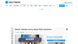 
Sears' retirees worry about their pensions as the company ...  
