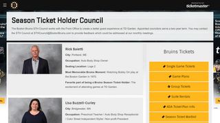 
                            1. Season Ticket Holder Council | Boston Bruins - NHL.com - Bruins Season Ticket Holder Portal