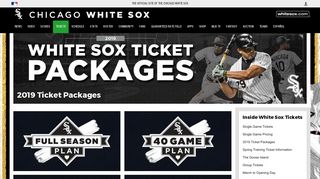 Season Tickets | Chicago White Sox - MLB.com - White Sox Season Ticket Portal