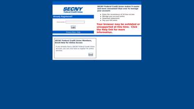 
                            3. SECNY Federal Credit Union - onlineaccessplus.com