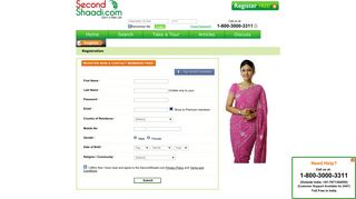 
                            4. Second Shaadi - Register for FREE - Www Secondshaadi Com Portal