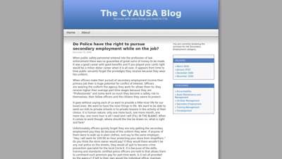 Secondary Employment  The CYAUSA Blog