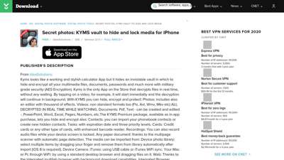 Secret photos: KYMS vault to hide and lock ... - Download.com