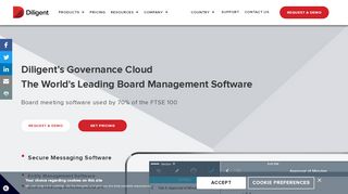 
                            1. Secure Board Portals & Board Management ... - Diligent Corporation - Diligent Board Portal