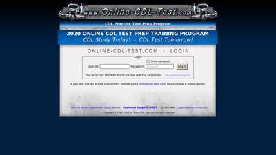 Secure CDL Login - Online-CDL-Test.com