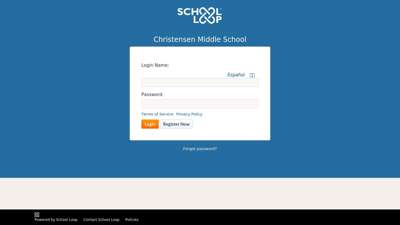 Secure Login - Christensen Middle School