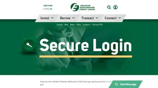 
                            2. Secure Login - DECU - Decatur Earthmover Credit Union Portal