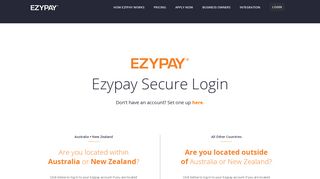 
Secure Login | Ezypay  
