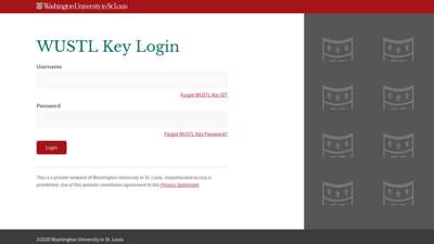 Secure Login - Washington University in St. Louis