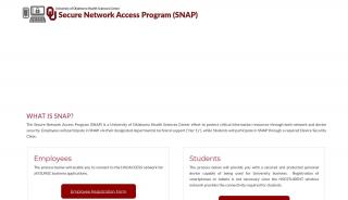 
                            3. Secure Network Access Program (SNAP) - Ouhsc Secure Portal