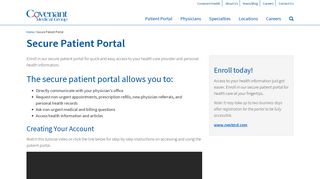 
                            5. Secure Patient Portal for Covenant Medical Group Patients - Centerpoint Physicians Group Patient Portal